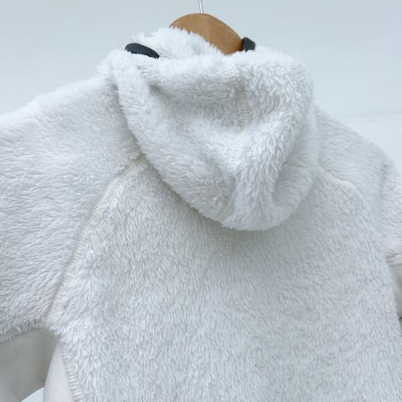 Patagonia Women’s Full Zip Fleece Hoodie White Extra Small XS R3 Hoody - Picture 6 of 9